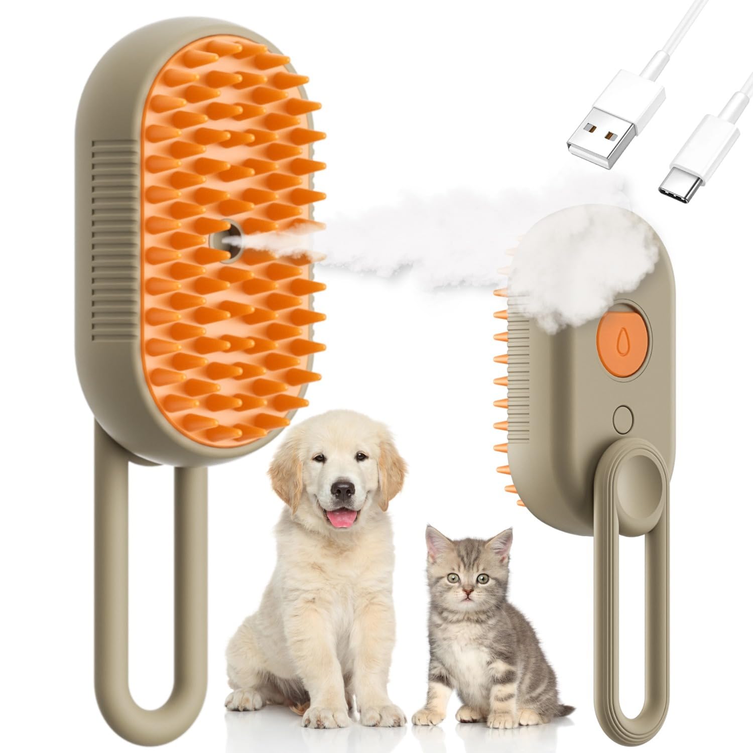 3 in 1 Pet Mist Brush for Cats or Dogs Pet Grooming & Hair Removal